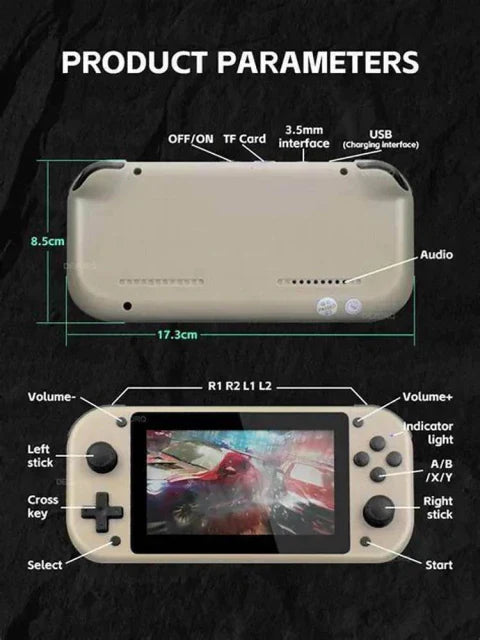 🕹️ Consola portátil retro M17: una máquina del tiempo con cientos de juegos clásicos en la palma de tu mano